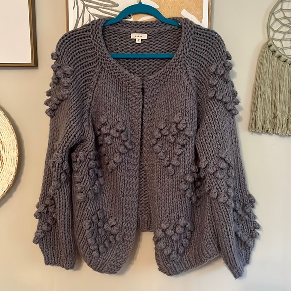Sweaters - Chunky Knitted Open Cardigan